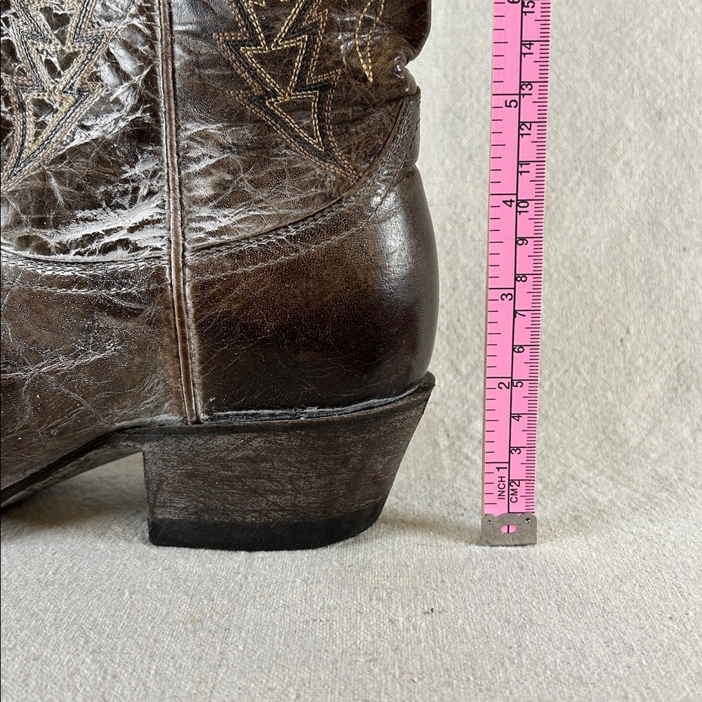 Cavender’s Women’s 8.5 Brown Leather Cowboy Boots - Picture 11 of 16